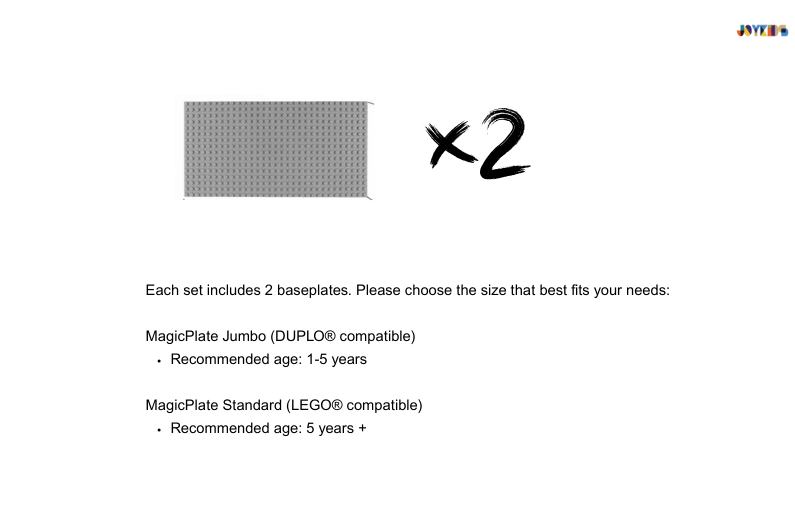 (Coming Soon)Grey MagicPlate - Magnetic Baseplate for LEGO & DUPLO