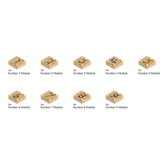 Wooden Number Maze