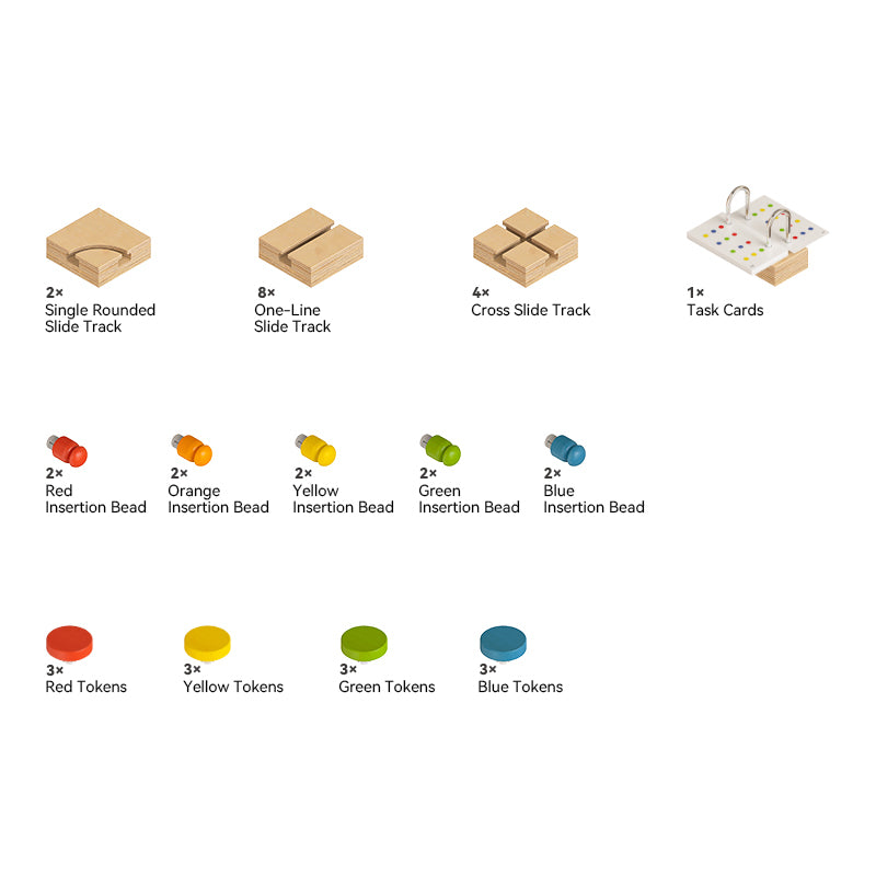 Wooden Color Maze Game