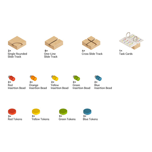 Wooden Color Maze Game