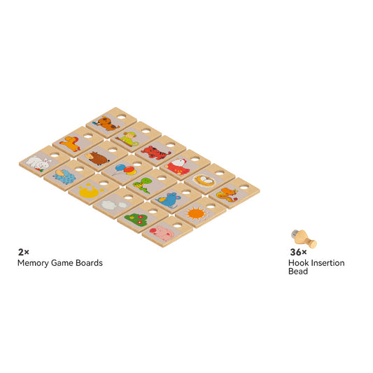 Wooden Memory Matching Game