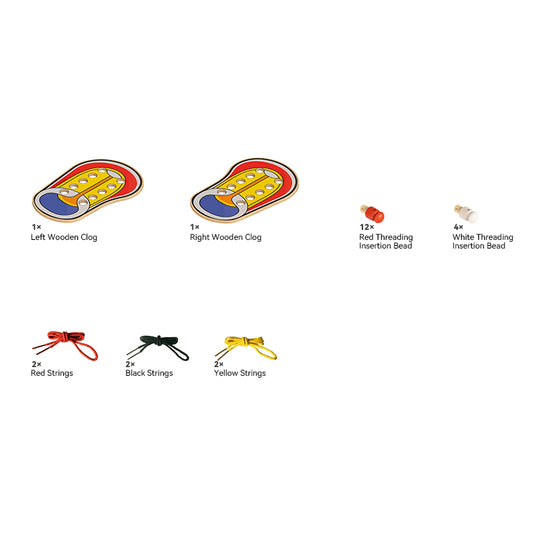 Wooden Lacing & Threading Game