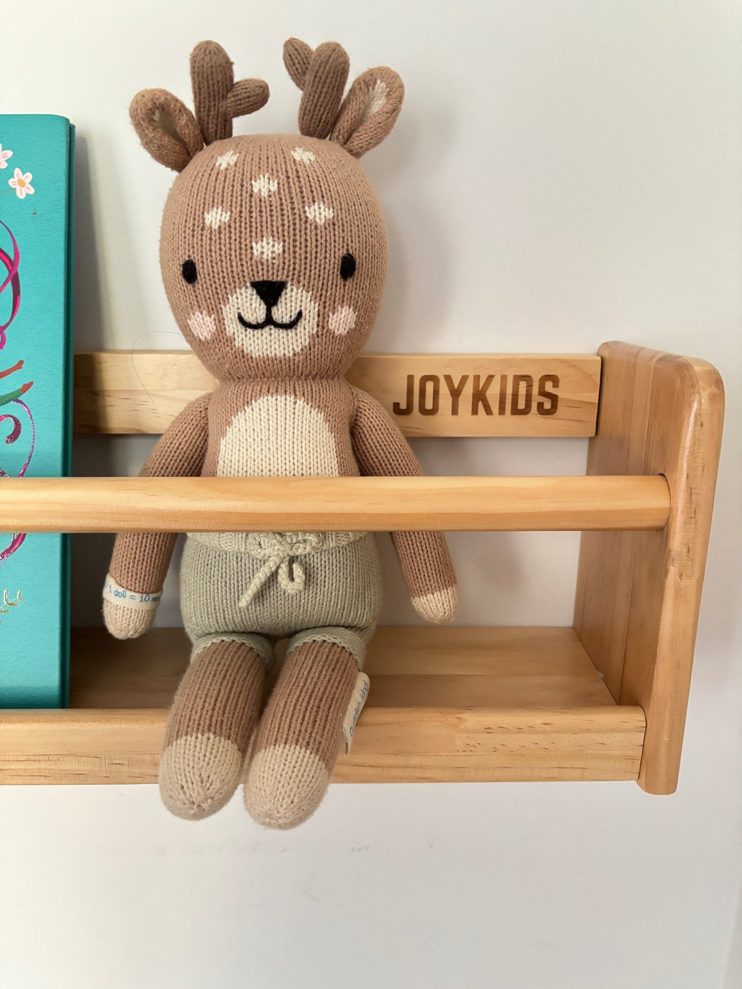 1 Tier Compact Wall Organizer Shelf -Varnished SolidWood