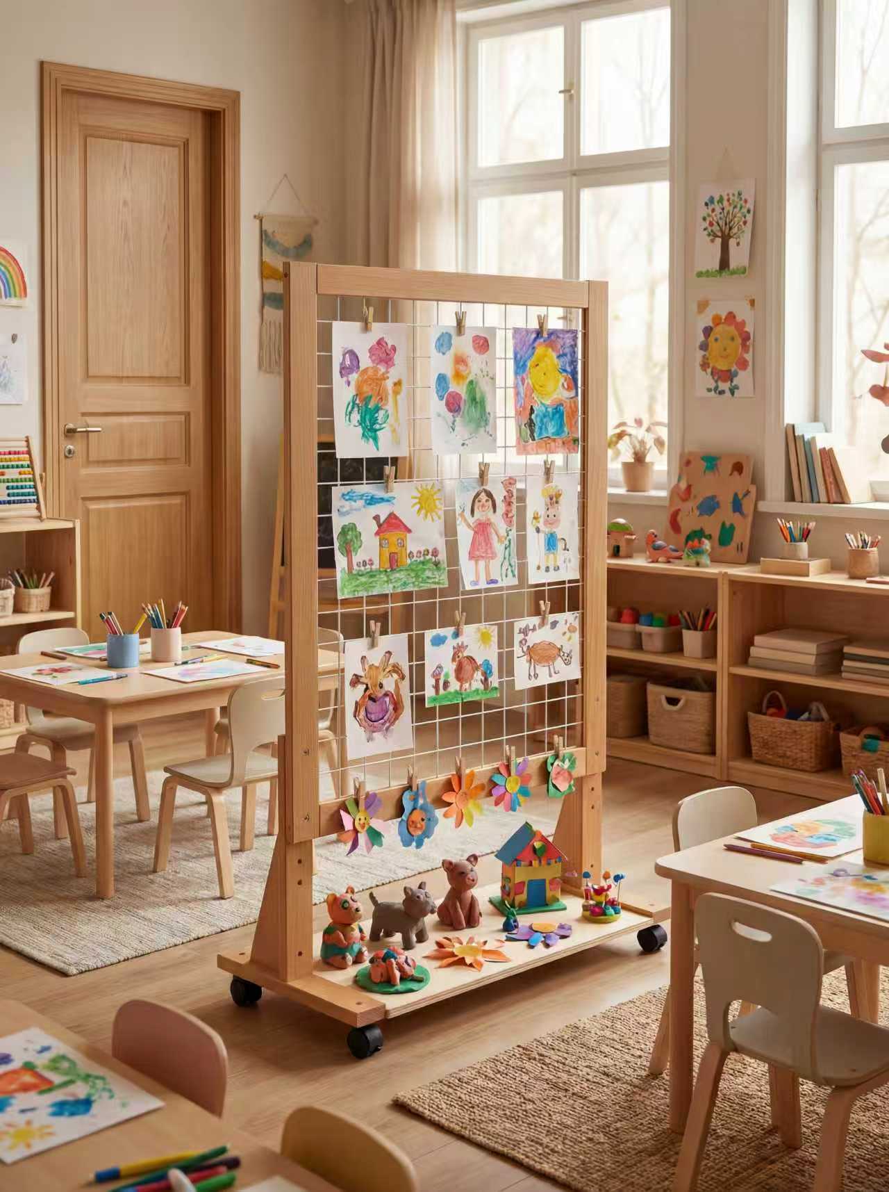 (NEW) Growth-Friendly Mobile Art Rack