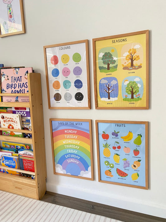 Acrylic Display Frame - Solid BeechWood Frame - JoyKids