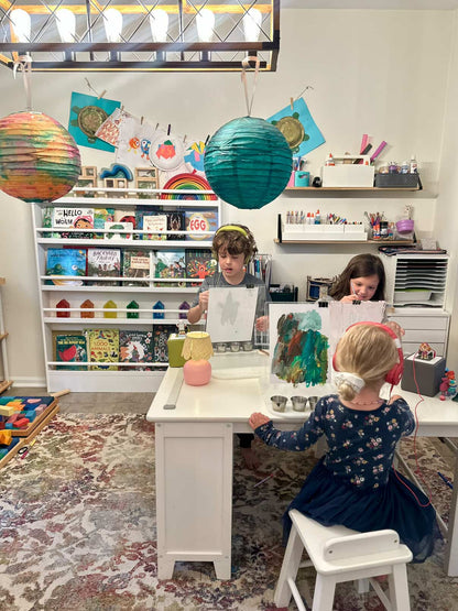 5-Tier White Elegance Display Bookshelf -SolidWood