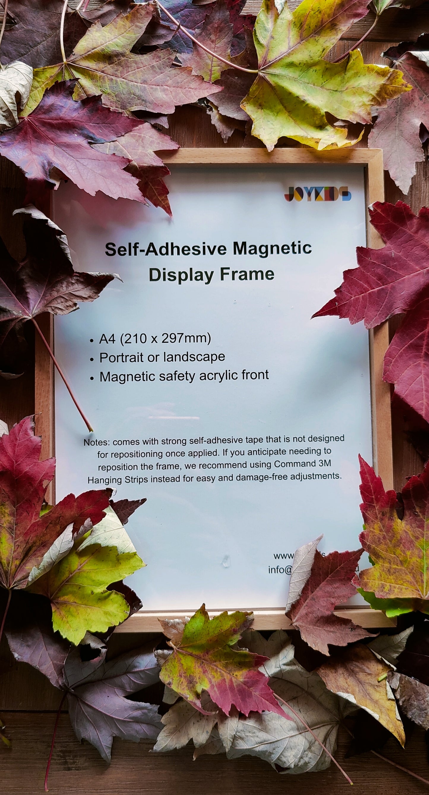 Magnetic Display Frame - Solid BeechWood