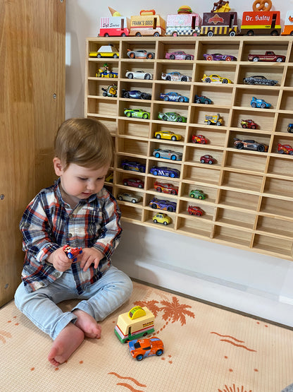 60 slots Matchbox & Hotwheel Display & Storage Unit- SolidPine