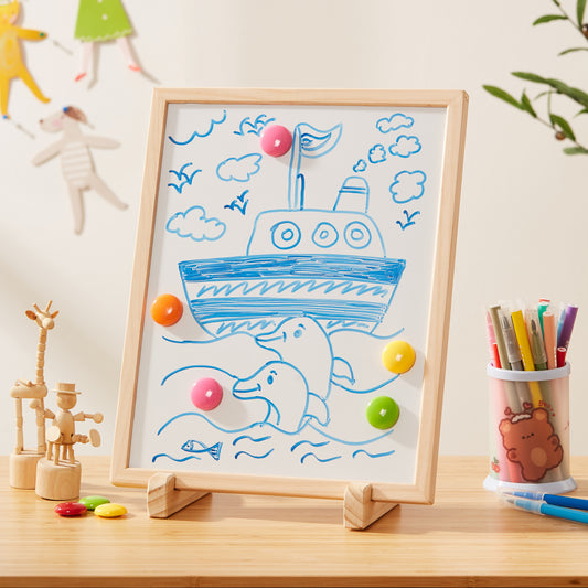(NEW) 2-in-1 Tabletop Art & Memo Station
