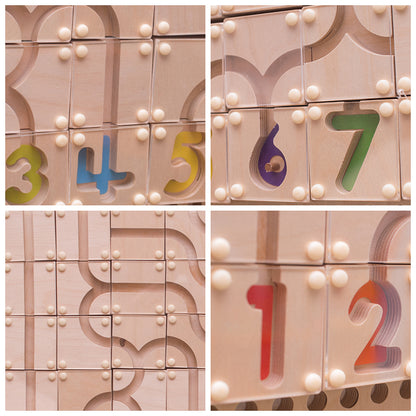 Wooden Number Maze