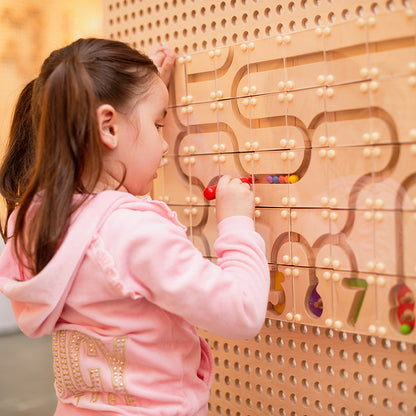 Wooden Number Maze