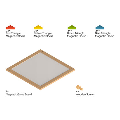 Magnetic Board with Triangle Shape Block