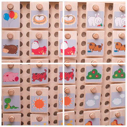 Wooden Memory Matching Game