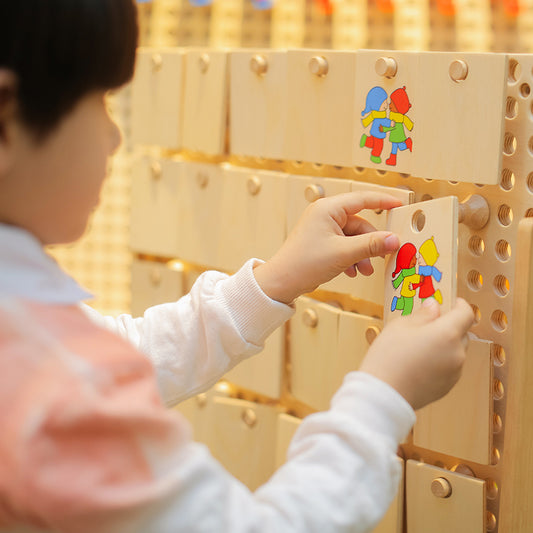 Wooden Pairing of Good Friends Game