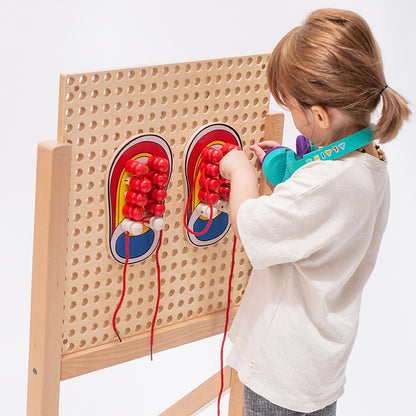 Wooden Lacing & Threading Game
