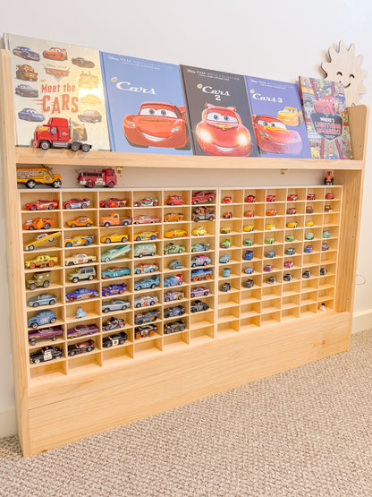 60 slots Matchbox & Hotwheel Display & Storage Unit- SolidPine