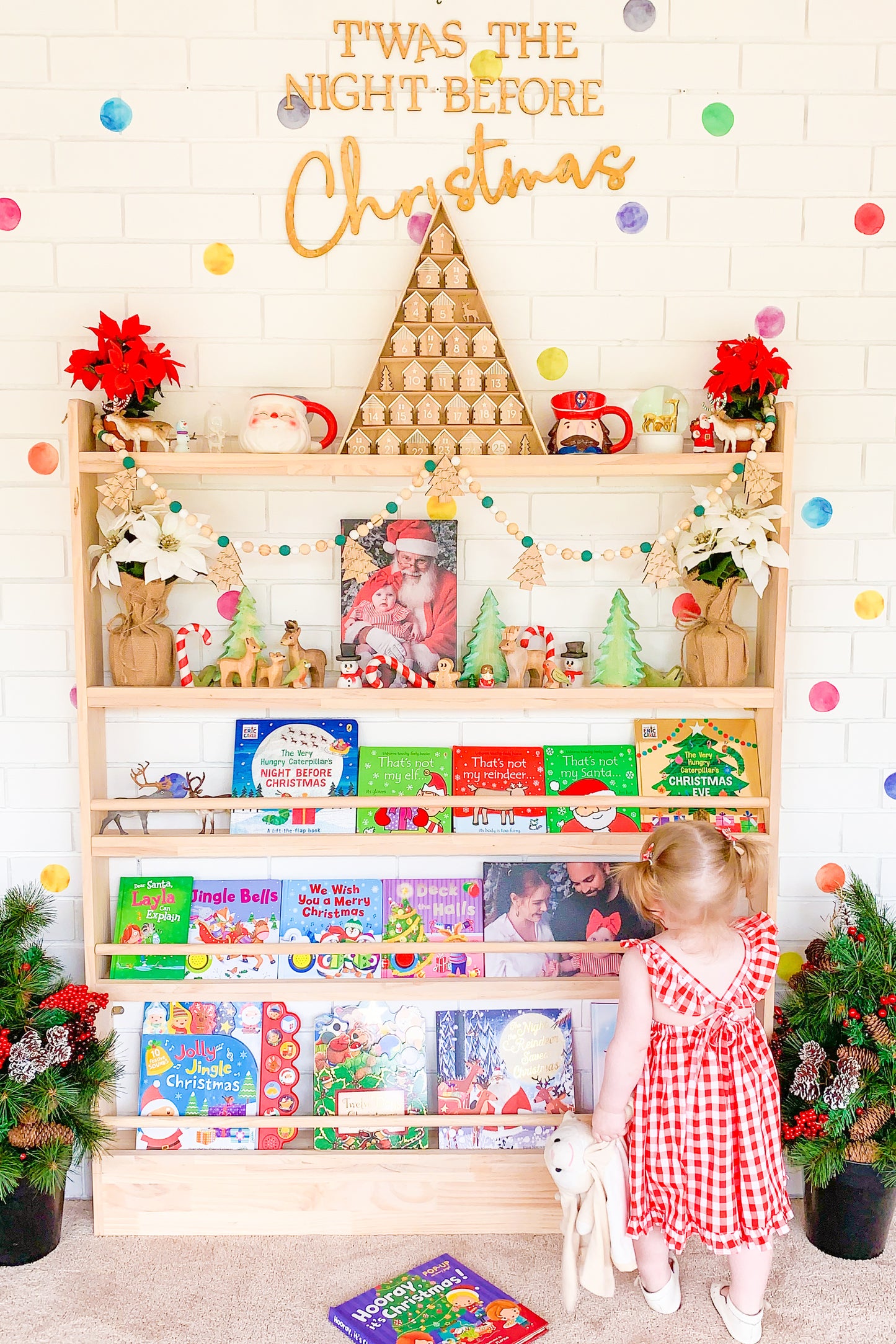 Front Facing Bookshelf with 5 Tier (Version 2)- SolidWood