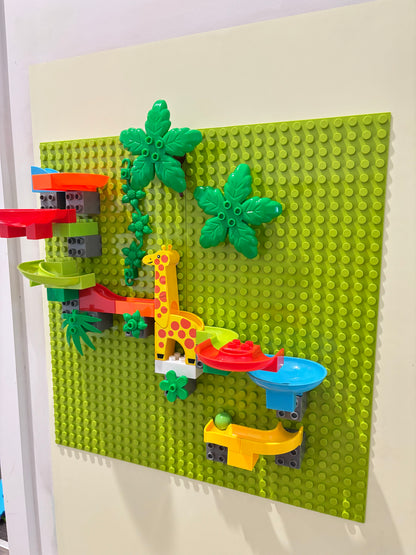 (NEW) Vertical Marble Run Set -Jungle Theme
