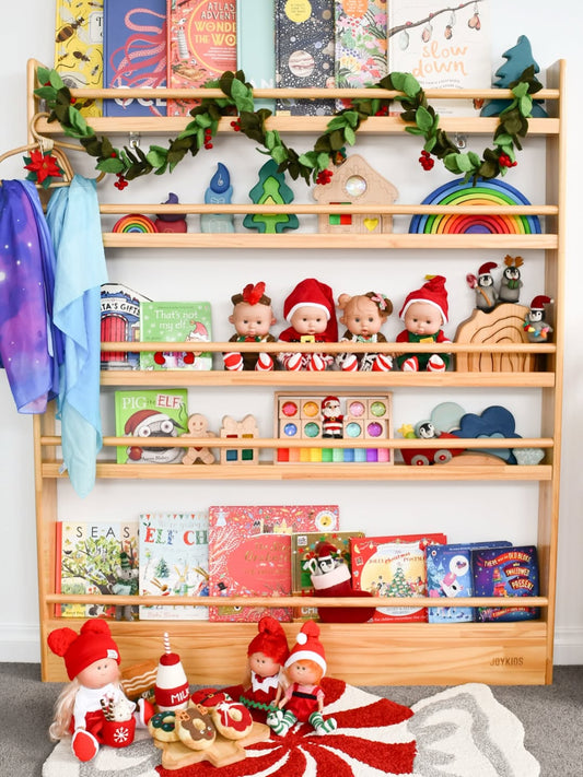 JOYKIDS Front Facing Bookshelf with 5 Tier - SolidWood