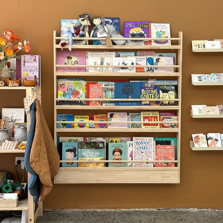 Front Facing Bookshelf with 5 Tier (Version 2)- SolidWood