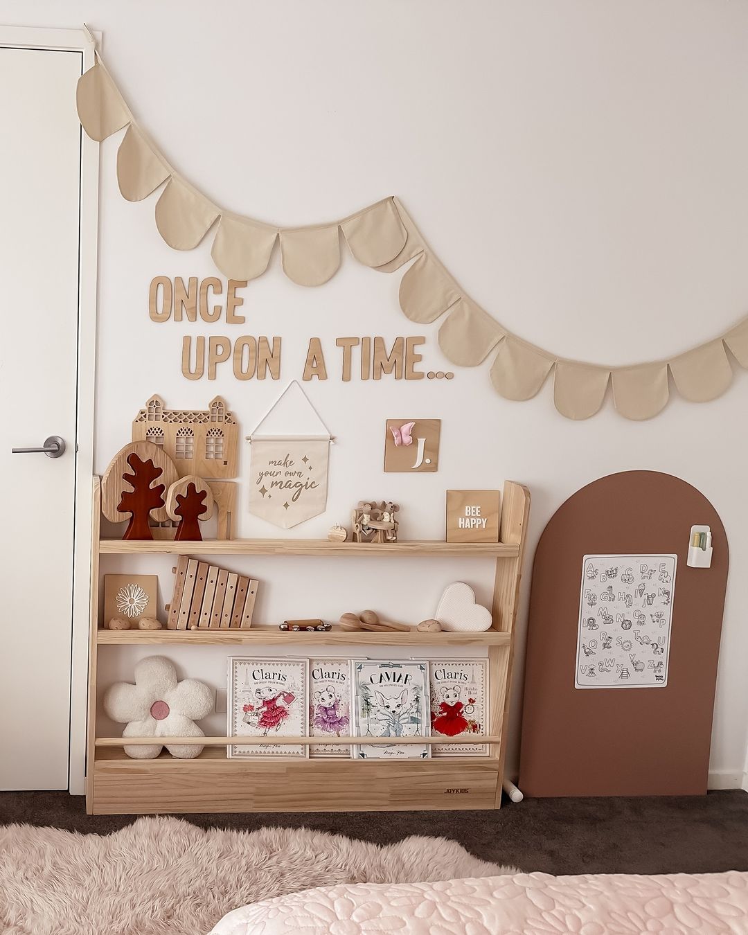 Front Facing Bookshelf with 3 Tier -  SolidWood