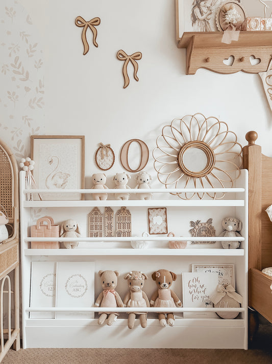 White Elegance 3-Tier Display Bookshelf