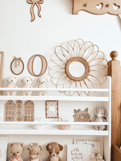 White Elegance 3-Tier Display Bookshelf