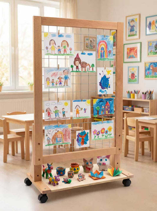 (NEW) Growth-Friendly Mobile Art Rack