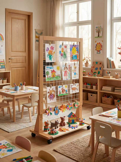 (NEW) Growth-Friendly Mobile Art Rack