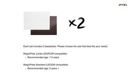 (NEW）White MagicPlate - Magnetic Baseplate