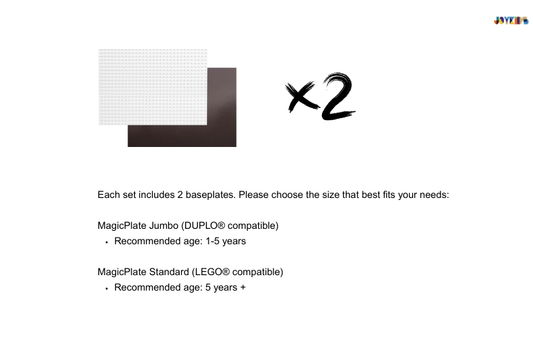 (NEW）White MagicPlate - Magnetic Baseplate