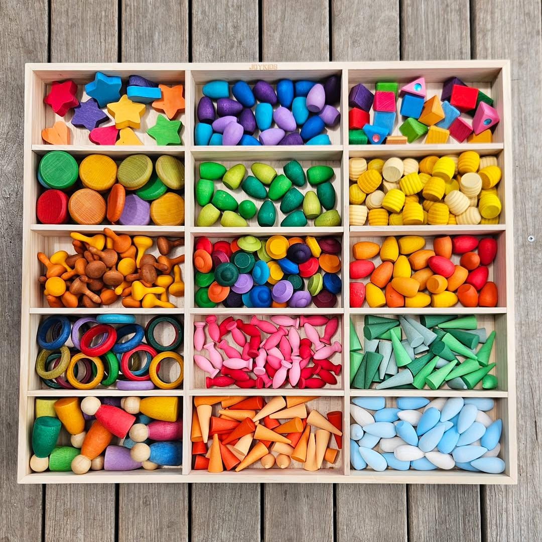 Loose Parts & Animal Figures Organizer - JoyKids