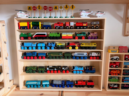 Toy Train Display & Storage Unit