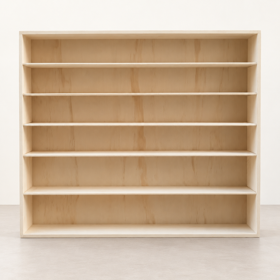 家具・インテリア train.radlver.ba6 Train Display Rack, 6-Tier Wooden Storage Shelf | JoyKids