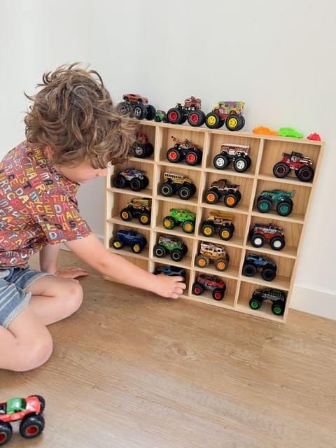 Monster Truck Display & Storage Unit - SolidPine - JoyKids