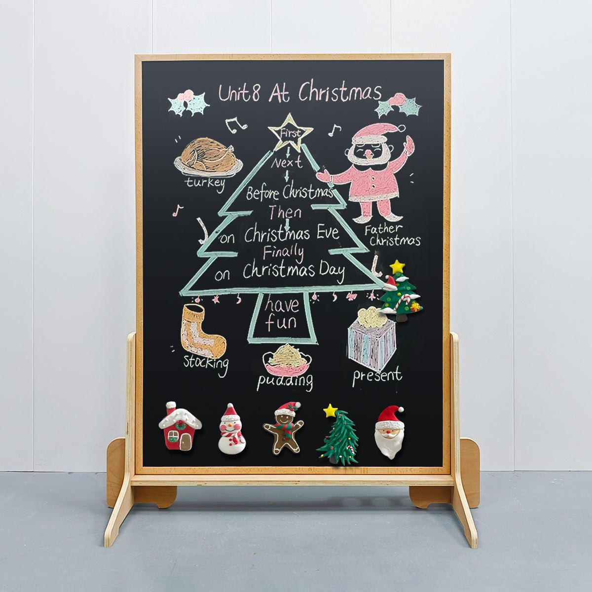 (New) Magnetic Duo Board: White & Black Chalk Board - JoyKids