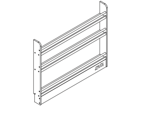 (New) White Elegance 3 - Tier Bookshelf - SolidWood - JoyKids