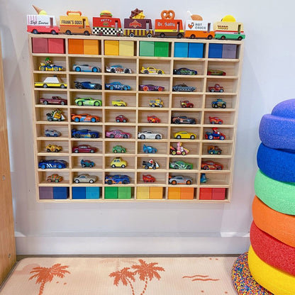 (NEW)60 slots Matchbox & Hotwheel Display & Storage Unit - JoyKids