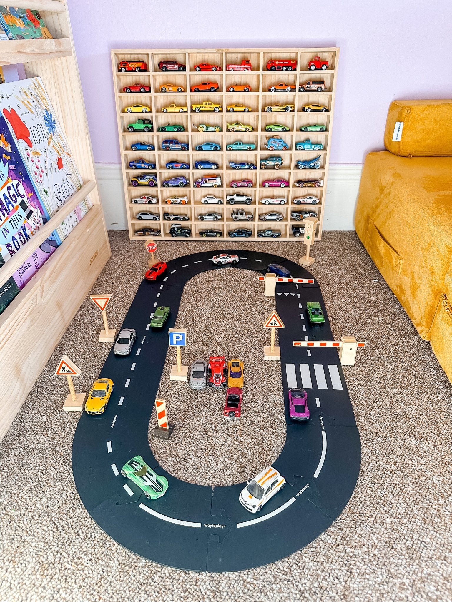 (NEW)60 slots Matchbox & Hotwheel Display & Storage Unit - JoyKids