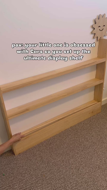 60 slots Matchbox & Hotwheel Display & Storage Unit- SolidPine