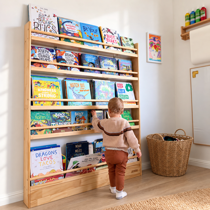 Front-Facing Bookshelf, 5 Tier, 120cm — JORY 5