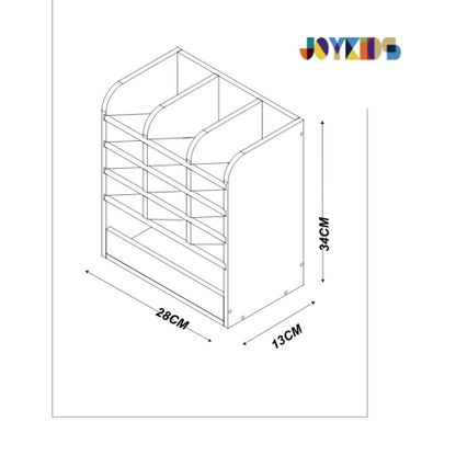 Crayon & Marker Organizer Unit  - Varnished solidwood