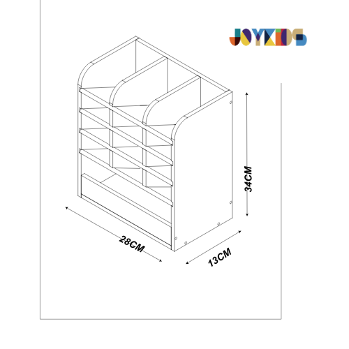 (Coming soon) Crayon & Marker Organizer - Varnished solidwood